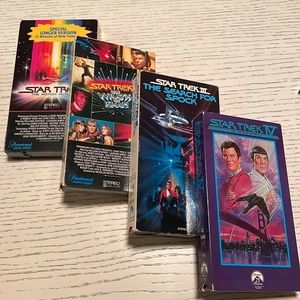 VHS Star Trek tapes